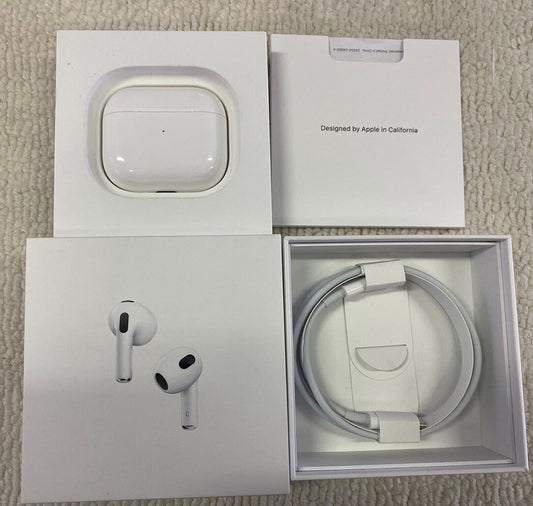 Apple Airpods 3Rd Generation Bluetooth Earbuds Earphone +Charging Case White